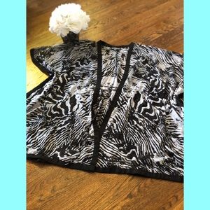 4/$20🎊Zebra Print Kimono-Style Coverup🖤